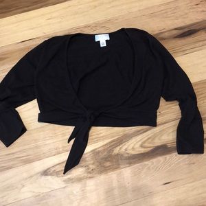 Brown Loft long sleeve shrug